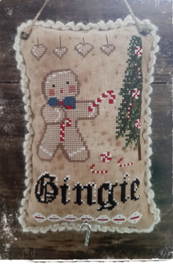 Gingie - 2 bells and candy cane charm included - Click Image to Close